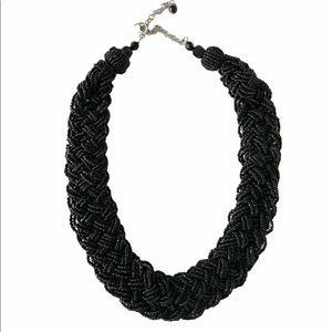 Beautiful Thick black beaded necklace